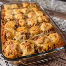 Sloppy Joe Biscuit Casserole-image