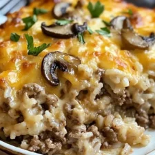 Cheesy Ground Beef and Rice Casserole-image