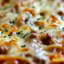 Baked Cream Cheese Spaghetti Casserole-image