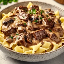 Beef Stroganoff with Egg Noodles