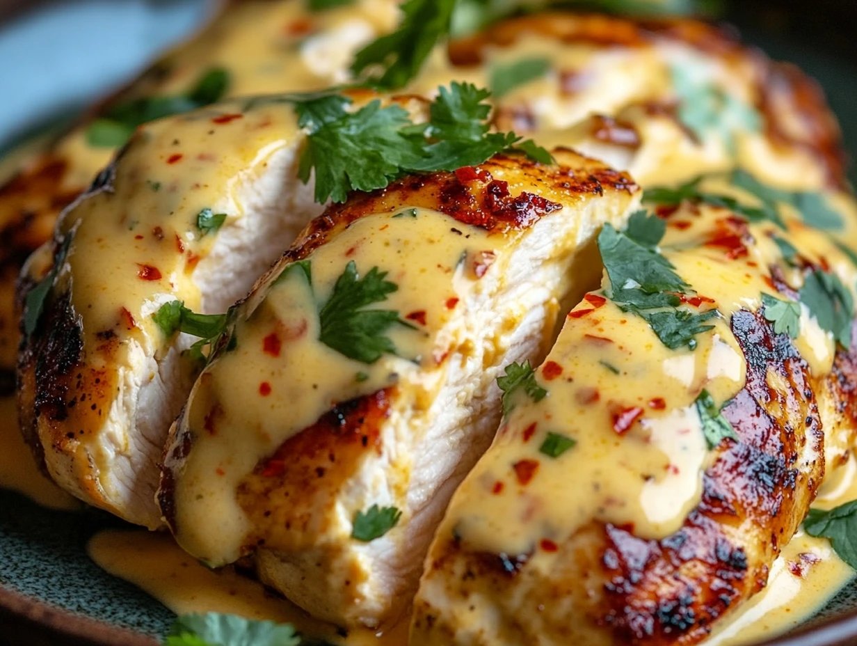 Mexican Chicken with Cheese Sauce