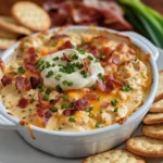 Creamy Hot Smoked Gouda Bacon Dip Recipe for Parties - Recipe Image
