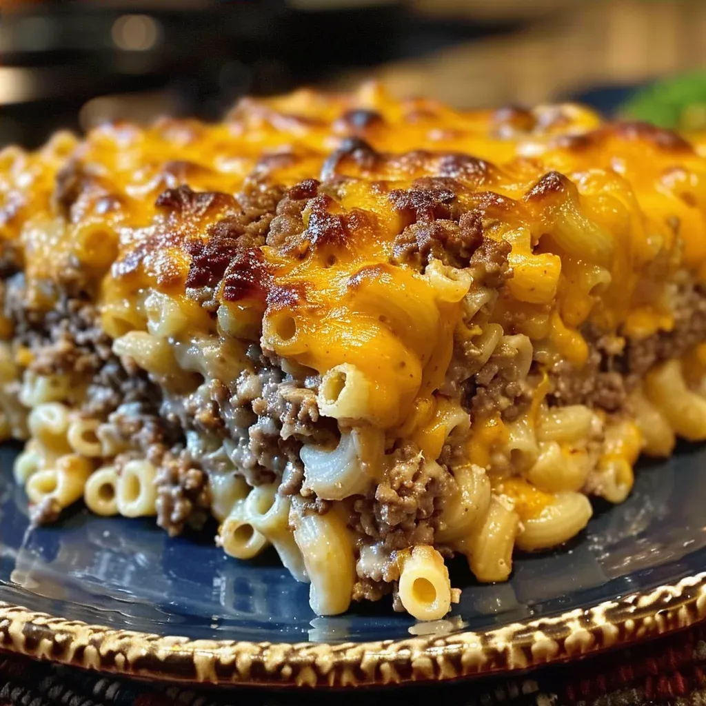 Ultimate Meatloaf Casserole with Cheese and Macaroni - Recipe Image