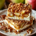 Caramel Apple Cheesecake Bars Recipe Everyone Loves - Recipe Image