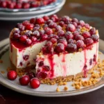 Cranberry Orange Cheesecake With Fresh Citrus Flavor - Recipe Image