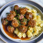 Easy Homemade Salisbury Steak Meatballs With Rich Gravy - Recipe Image