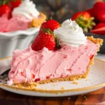 Strawberry Jello Cool Whip Pie – Easy No Bake Dessert - Recipe Image