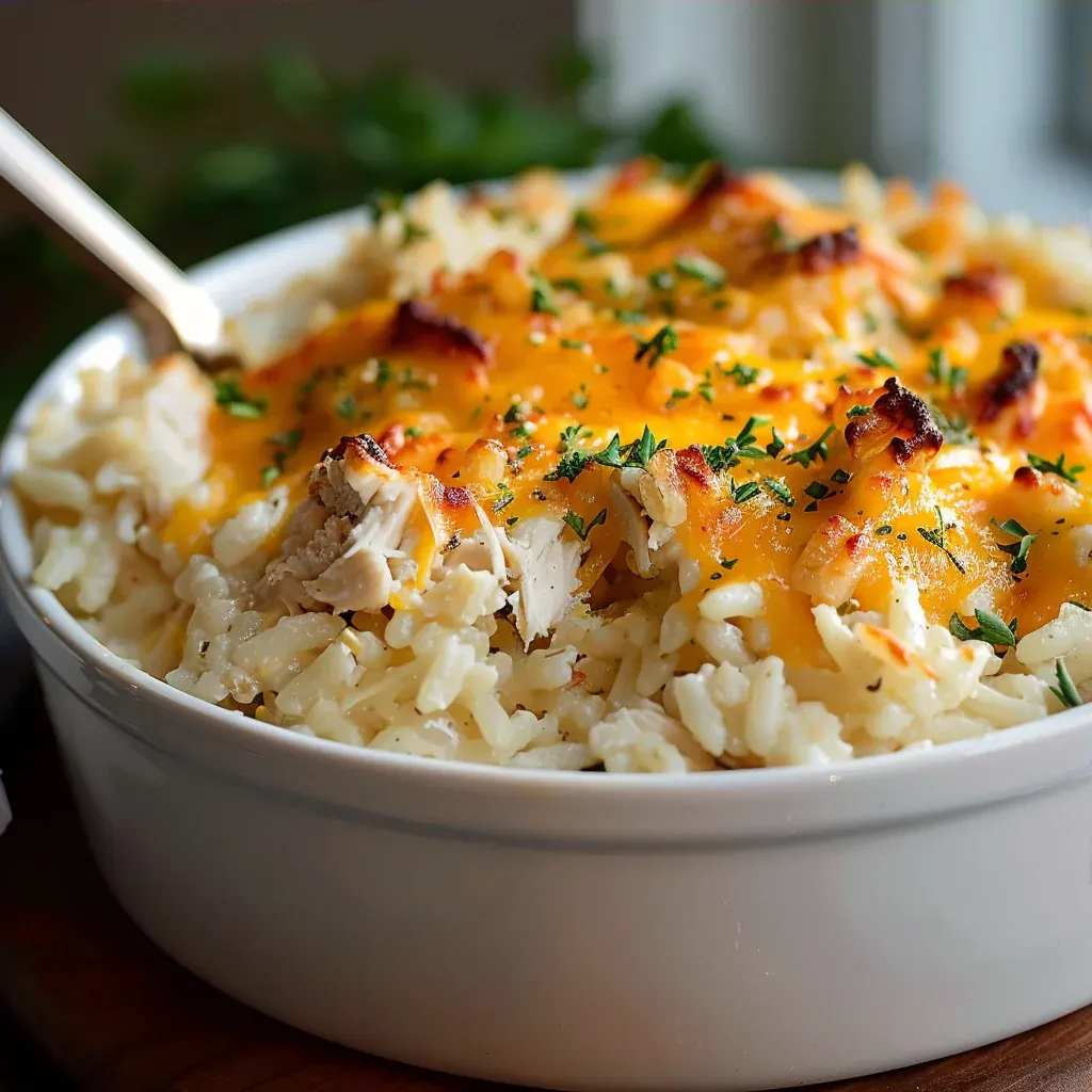 Creamy Angel Chicken and Rice Casserole for Busy Nights - Recipe Image