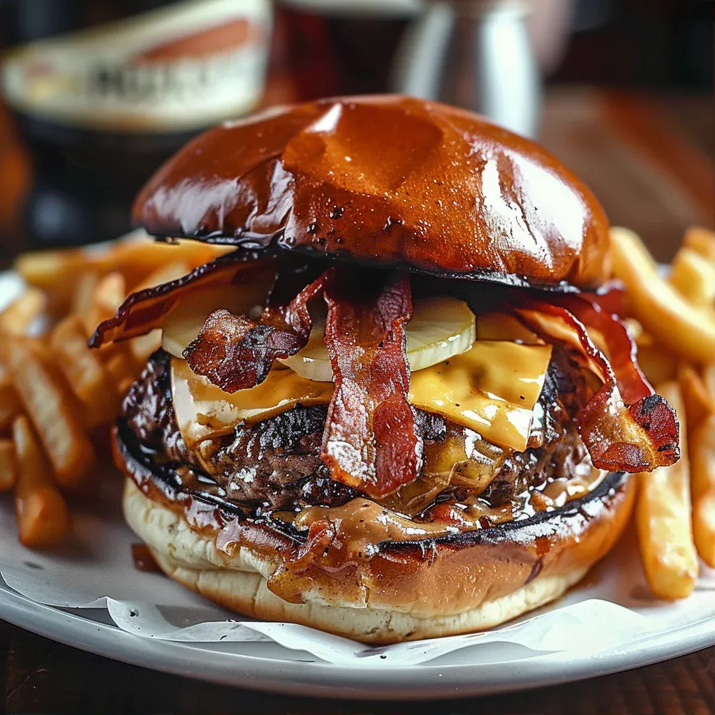 Easy Pub Burger Recipe with Bold Irish Flavors - Recipe Image