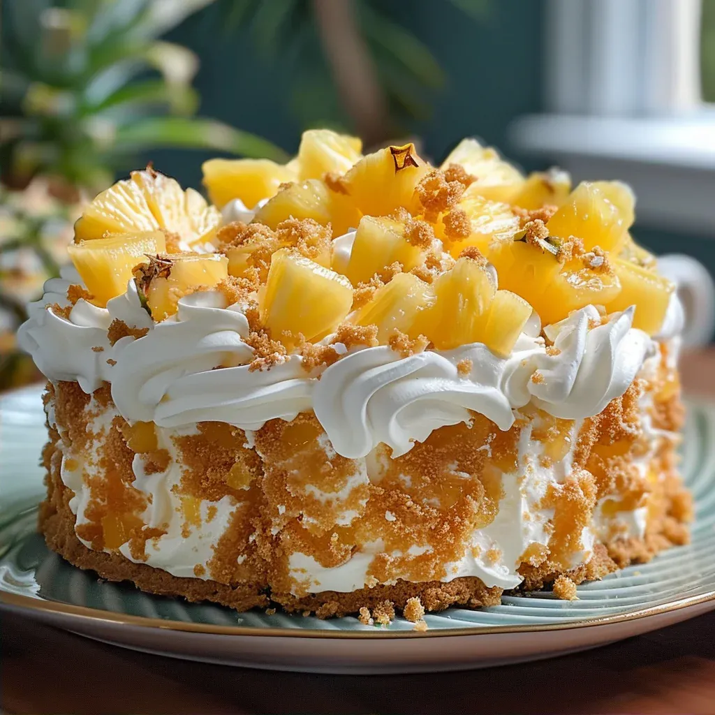 Pineapple Angel Cloud Cake That’s Light as Air - Recipe Image