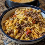 Cheesy Rotel Beef Pasta – Easy One-Pot Dinner - Recipe Image