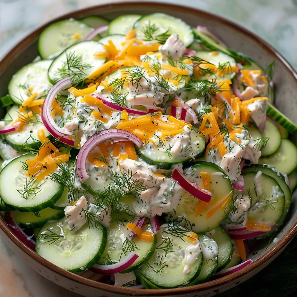 Crispy Cucumber Ranch Salad - Recipe Image