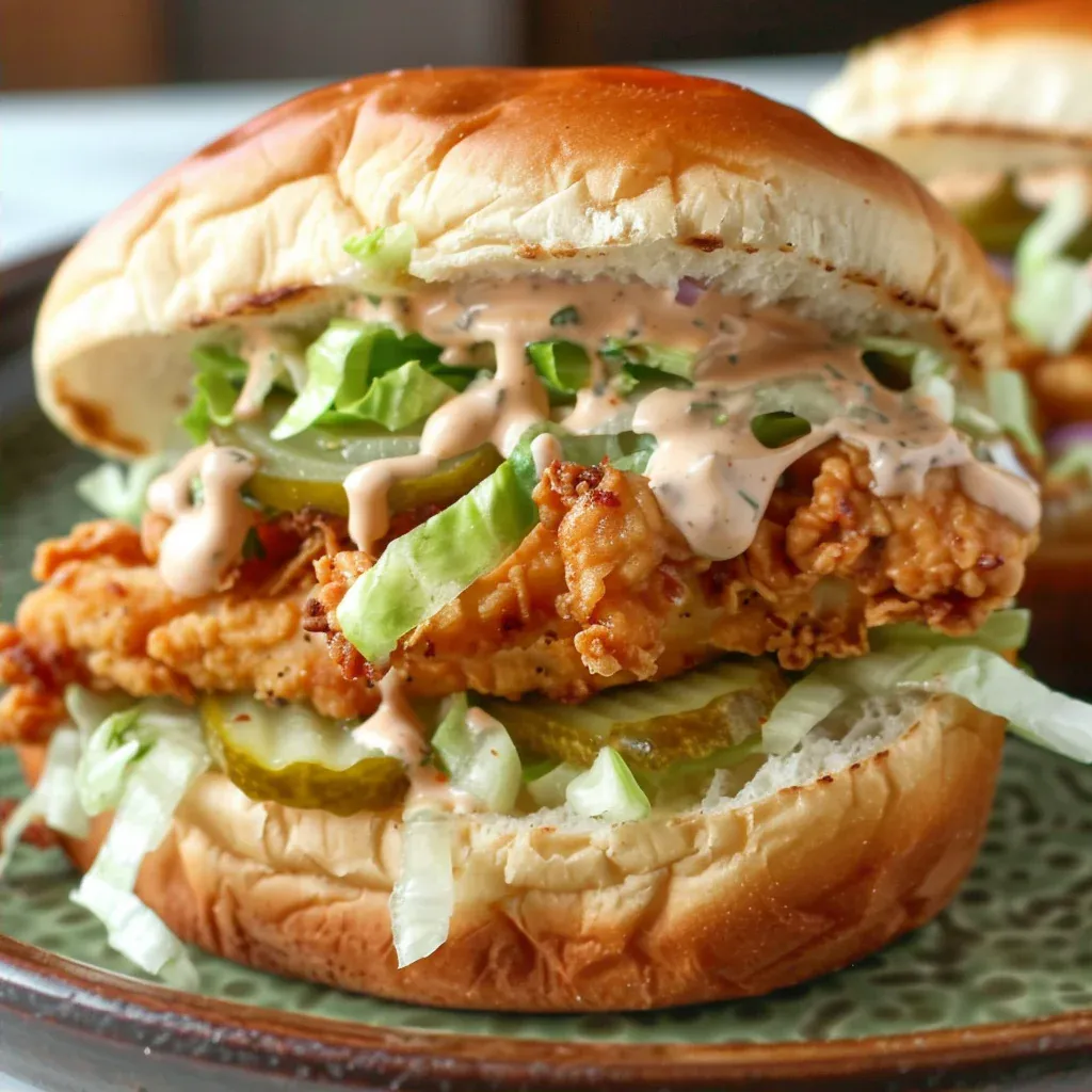 Alabama BBQ Chicken Chopped Sandwich Easy Southern Dinner Idea - Recipe Image