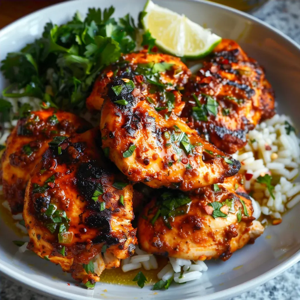Honey Harissa Chicken Bowls for a Sweet and Spicy Dinner - Recipe Image