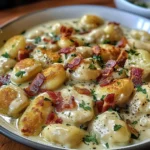 Creamy Bacon Gnocchi That Feels Like a Hug in Every Bite - Recipe Image