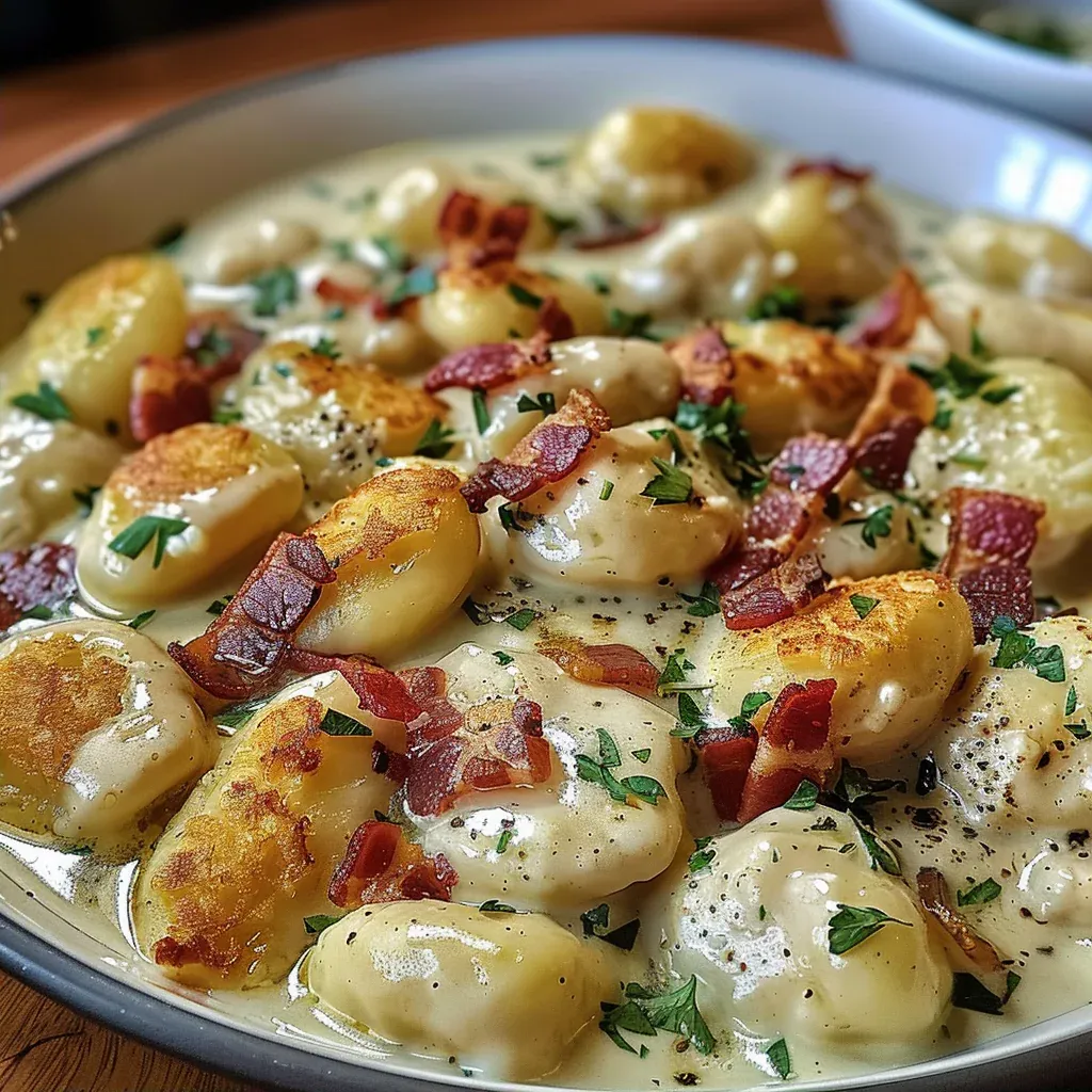 Creamy Bacon Gnocchi That Feels Like a Hug in Every Bite - Recipe Image