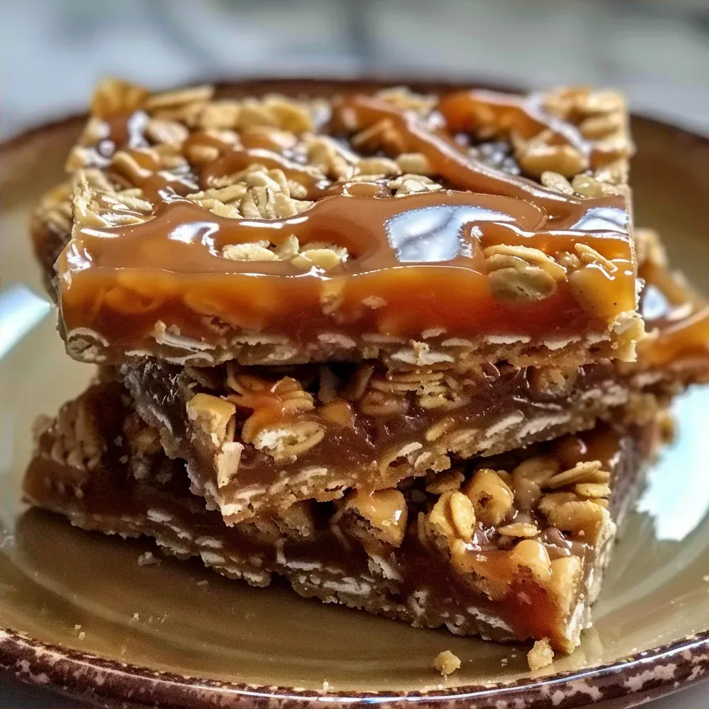 Indulgent Caramel Crush Bars Dessert You'll Love at Home Easy Sweet Treat - Recipe Image