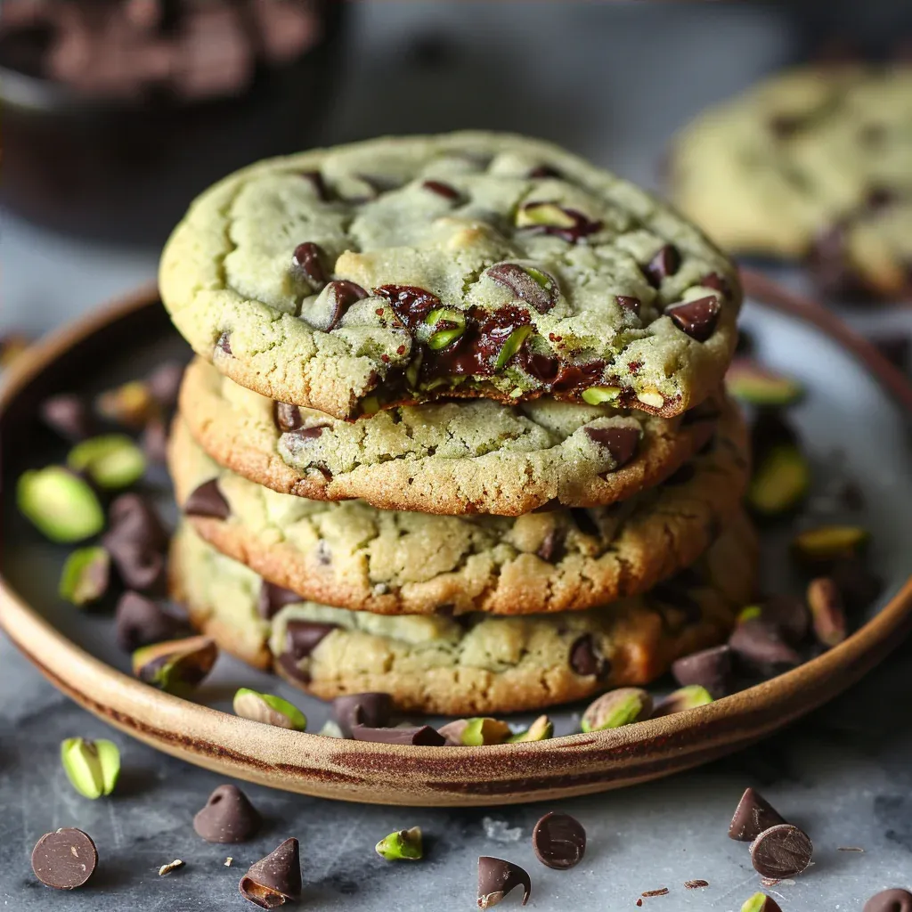 Pistachio Cream Chocolate Chip Cookies You’ll Want to Bake Every Week - Recipe Image