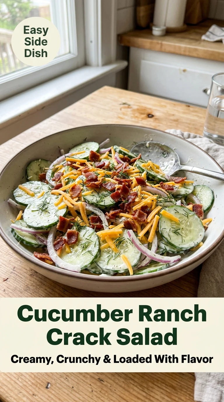 Cucumber Ranch Crack Salad Everyone Will Ask For - Recipe Image